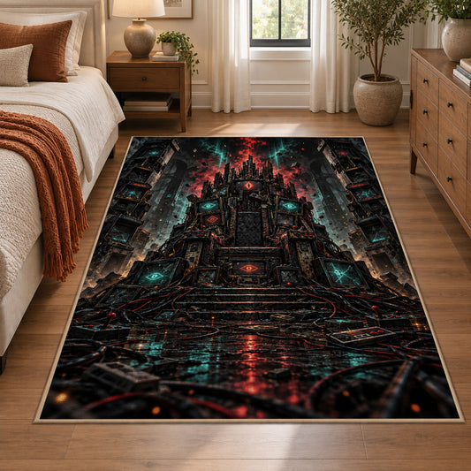 Mystic Throne Fantasy Area Rug shown in room setting, view 1
