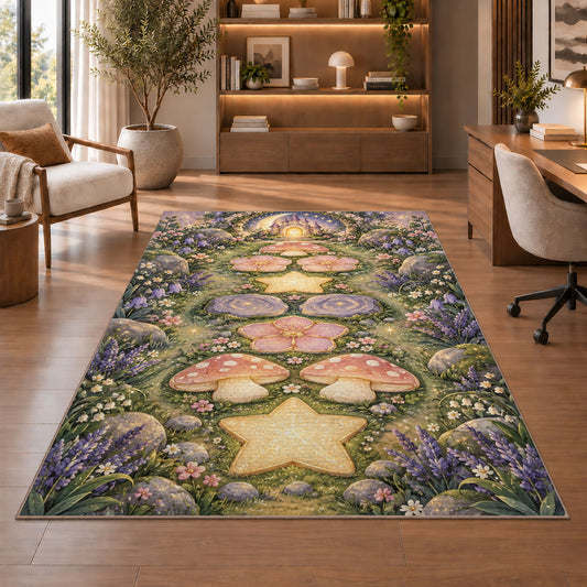 Garden Stone Medallions Rug, room view 1