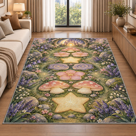 Garden Stone Medallions Rug, room view 2