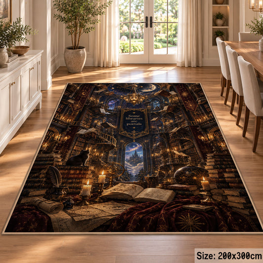 Enchanted Library Reading Area Rug shown in room setting, view 9