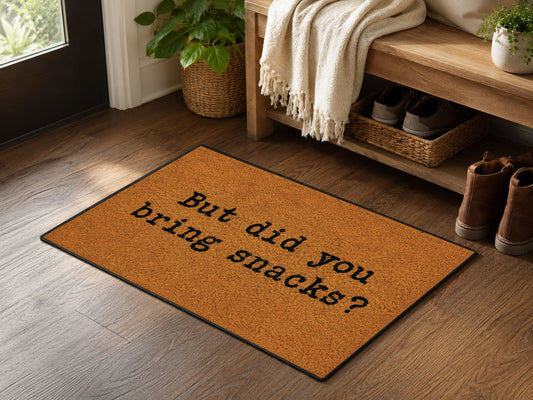 Suupia But Did You Bring Snacks Doormat, styled view 2