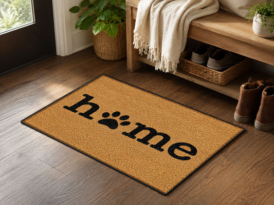 Suupia Home Paw Print Doormat, styled view 2