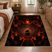 Fiery Fantasy Portal Area Rug shown in room setting, view 1
