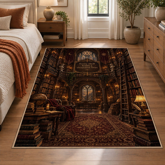 Grand Antique Library Area Rug shown in room setting, view 1