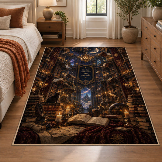 Enchanted Library Reading Area Rug shown in room setting, view 1