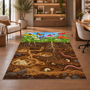 Underground Garden Roots Rug, room view 1