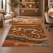 Fossil Dig Layers Rug, room view 1