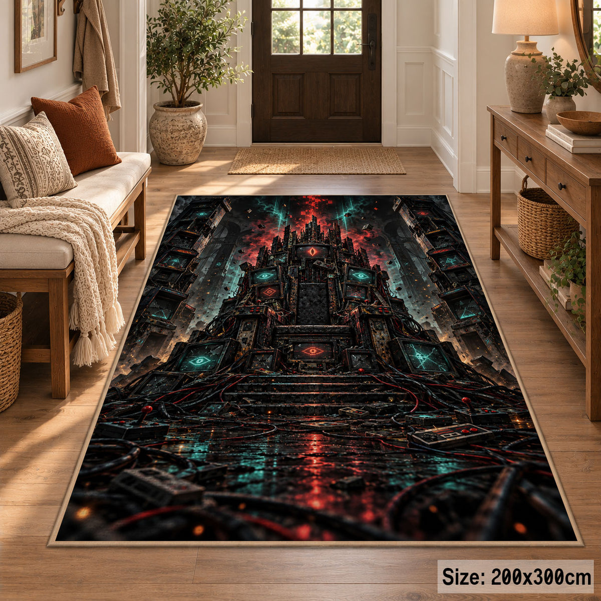 Mystic Throne Fantasy Area Rug shown in room setting, view 2