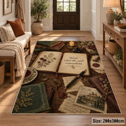 Open Book Botanical Area Rug shown in room setting, view 2
