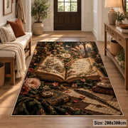 Floral Storybook Garden Area Rug shown in room setting, view 2