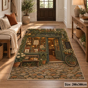 Storybook Library Door Area Rug shown in room setting, view 2