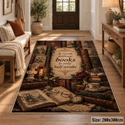 Cozy Book and Tea Area Rug shown in room setting, view 2