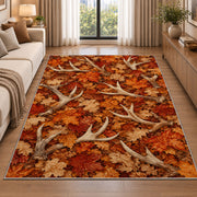 Shed Antlers Autumn rug in a bright living room with a sofa