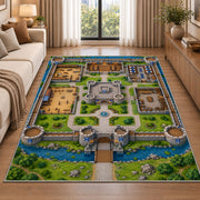 Green Town Street Map Rug, River and Roads Area Carpet for Kids Playroom and Bedroom Decor - image 2