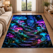 Glowing Mushroom Woodland Rug, room view 2