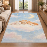 Crescent Cloud Cradle Rug, room view 2