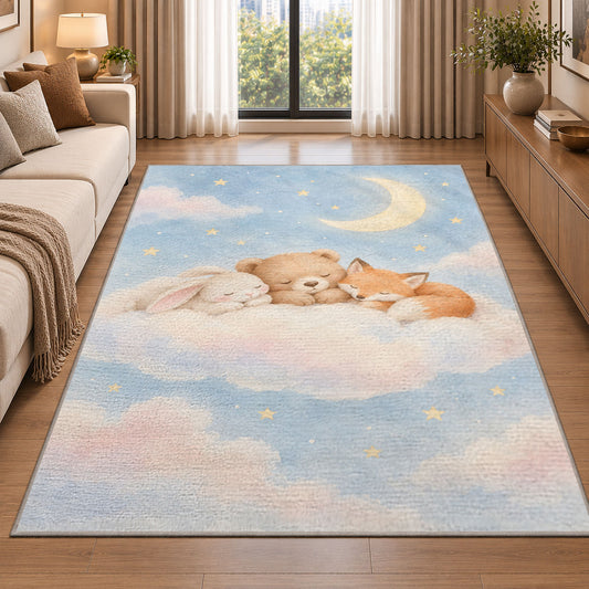 Crescent Cloud Cradle Rug, room view 2