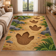 Dinosaur Footprint Trail Rug, room view 2