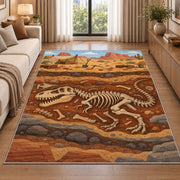 Fossil Dig Layers Rug, room view 2