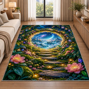 Enchanted Forest Portal Rug, Printed Area Carpet for Kids Bedroom and Cozy Living Room Decor - image 2