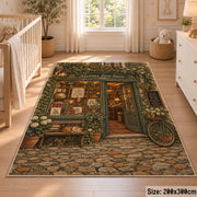 Storybook Library Door Area Rug shown in room setting, view 3