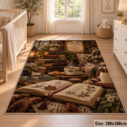 Cozy Vintage Reading Table Area Rug shown in room setting, view 3