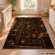 Floor-to-Ceiling Bookshelves Area Rug shown in room setting, view 3
