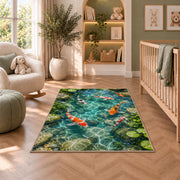 Koi Pond Water Garden Rug, room view 3