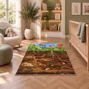 Underground Garden Roots Rug, room view 3