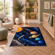 Solar System Planets Rug, room view 3