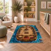 Sailing Ship Deck Rug, room view 3
