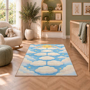 Cloud Stepping Path Rug, room view 3
