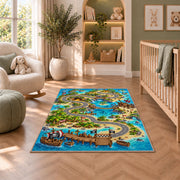Water Park Map Rug, room view 3