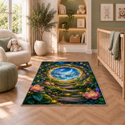 Enchanted Forest Portal Rug, Printed Area Carpet for Kids Bedroom and Cozy Living Room Decor - image 3