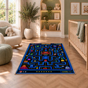 Arcade maze quest level one rug in a nursery seating area