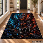 Electric Fantasy Dragon Area Rug shown in room setting, view 4