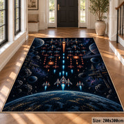 Space Fleet Battle Area Rug shown in room setting, view 4