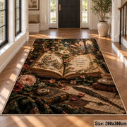 Floral Storybook Garden Area Rug shown in room setting, view 4