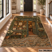Storybook Library Door Area Rug shown in room setting, view 4