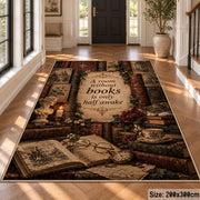 Cozy Book and Tea Area Rug shown in room setting, view 4