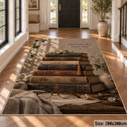 Weathered Books Floral Area Rug shown in room setting, view 4