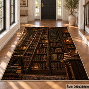 Floor-to-Ceiling Bookshelves Area Rug shown in room setting, view 4