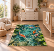 Koi Pond Water Garden Rug, room view 4