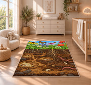 Underground Garden Roots Rug, room view 4