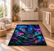 Glowing Mushroom Woodland Rug, room view 4