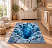 Blue Ice Chasm Rug, room view 4