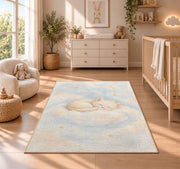 Sleeping Baby Clouds Rug, room view 4