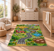 Winding Town Roads Rug, room view 4