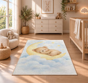 Sleeping Baby Moonlight Rug, Printed Area Carpet for Kids Bedroom and Cozy Living Room Decor - image 4