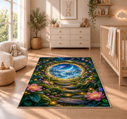 Enchanted Forest Portal Rug, Printed Area Carpet for Kids Bedroom and Cozy Living Room Decor - image 4
